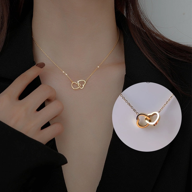 donna you colar amor infinito banhado a ouro 18k
